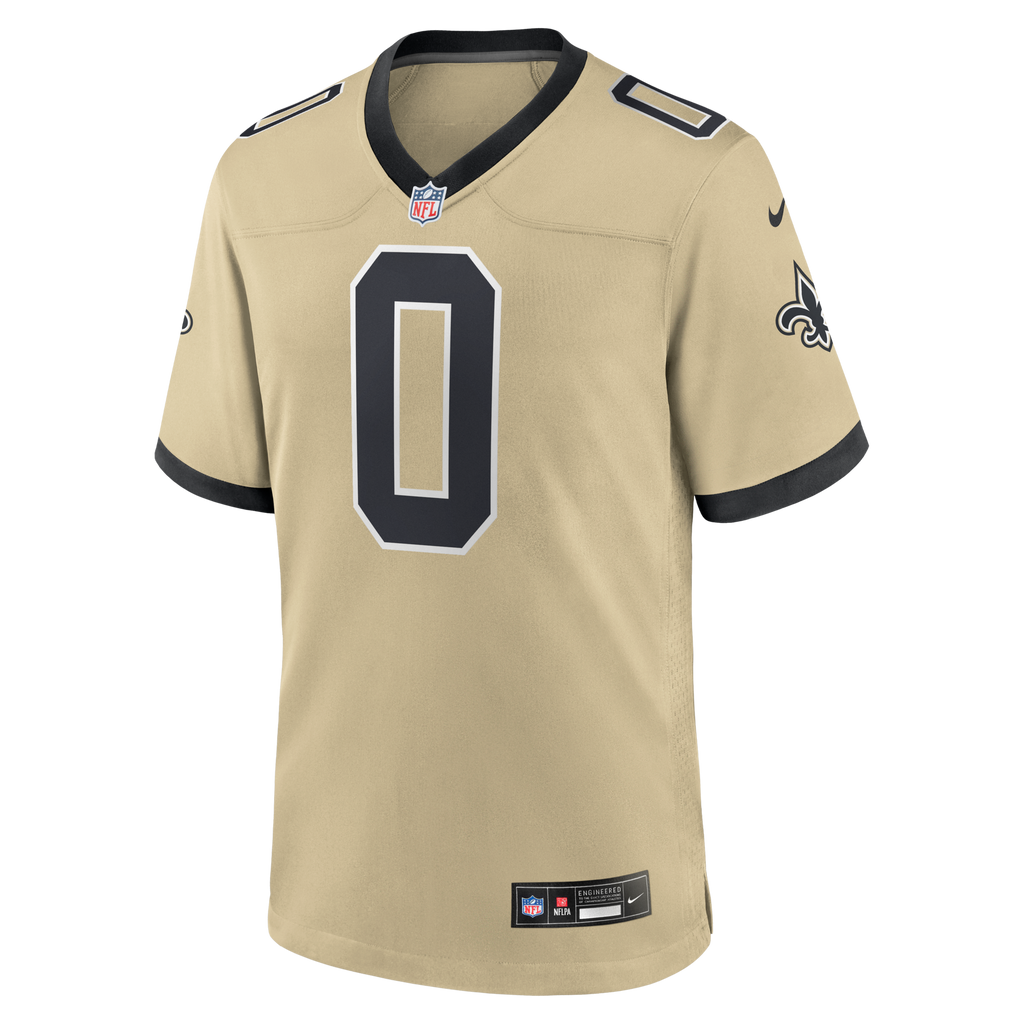 New Orleans Saints Jordyn Tyson Gold 2026 NFL Draft First Round Pick No. 8 Alternate Game Jersey
