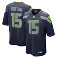Seattle Seahawks Tory Horton College Navy Team Game Jersey