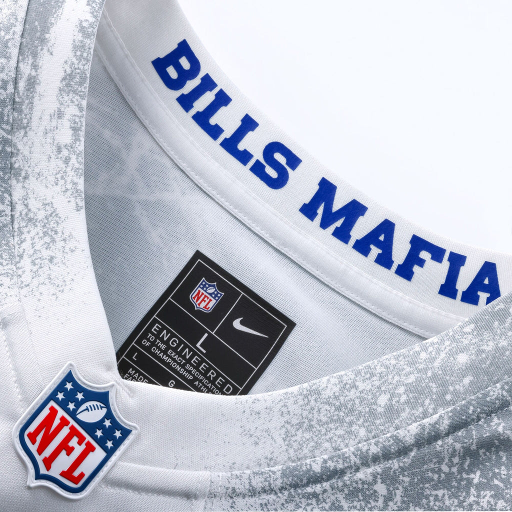 Buffalo Bills White 2025 Rivalries Collection Custom Game Jersey