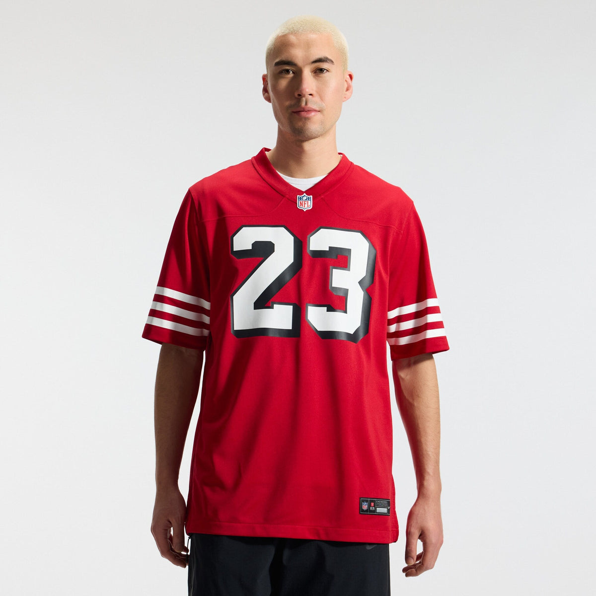 San Francisco 49ers Christian McCaffrey Scarlet Alternate Game Player Jersey