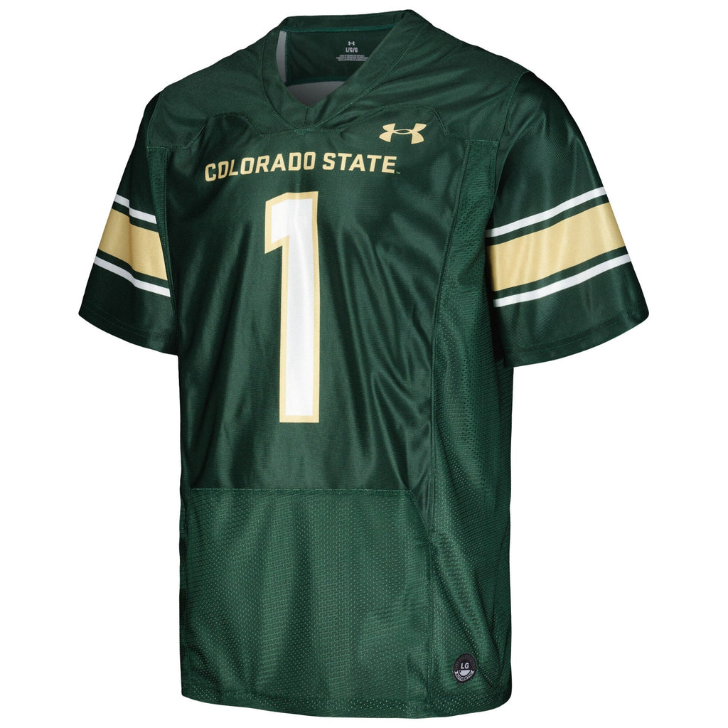 #1 Colorado State Rams Replica Football Jersey - Green