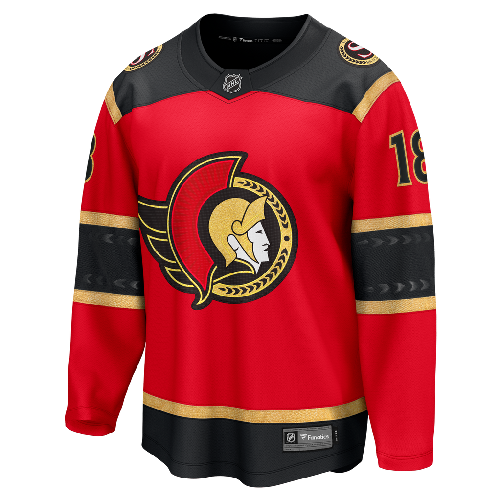 Ottawa Senators Tim Stutzle Red Alternate Breakaway Jersey