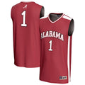 #1 Alabama Crimson Tide Lightweight Basketball Fashion Jersey - Crimson