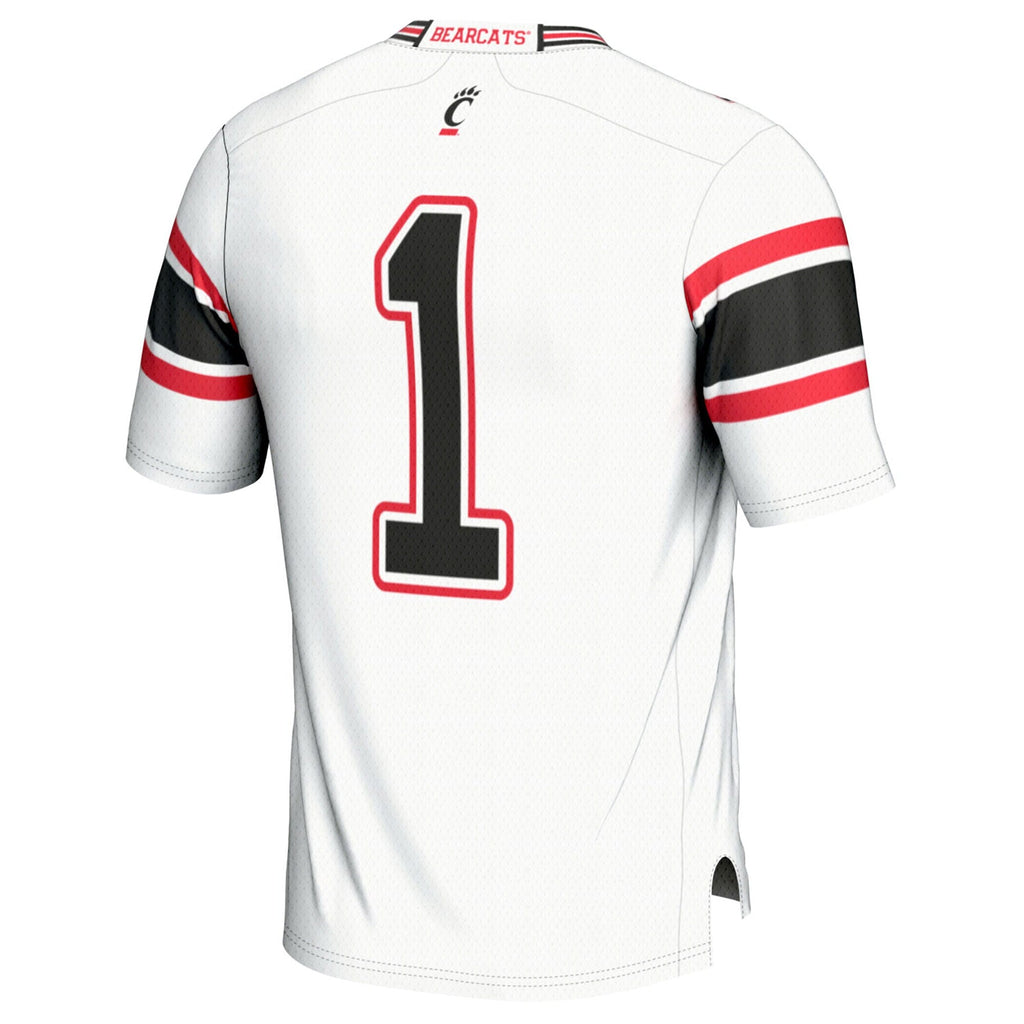 #1 Cincinnati Bearcats Lightweight Football Fashion Jersey - White