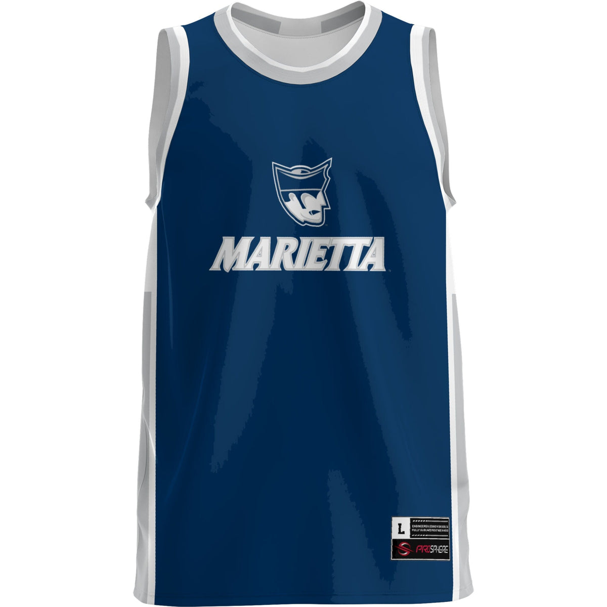 Marietta College Pioneers Lightweight Basketball Jersey - Navy