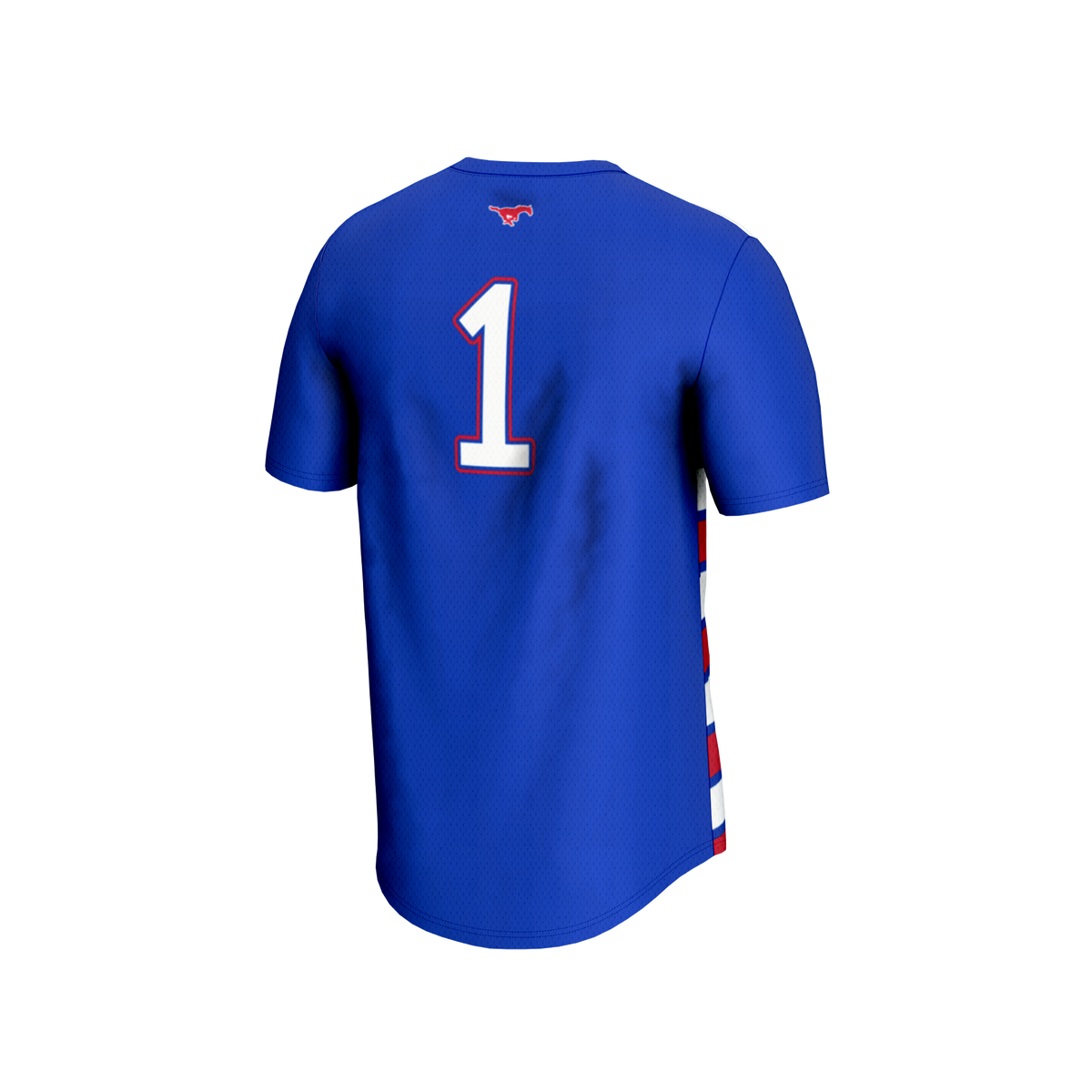 #1 SMU Mustangs Lightweight Soccer Fashion Jersey - Royal