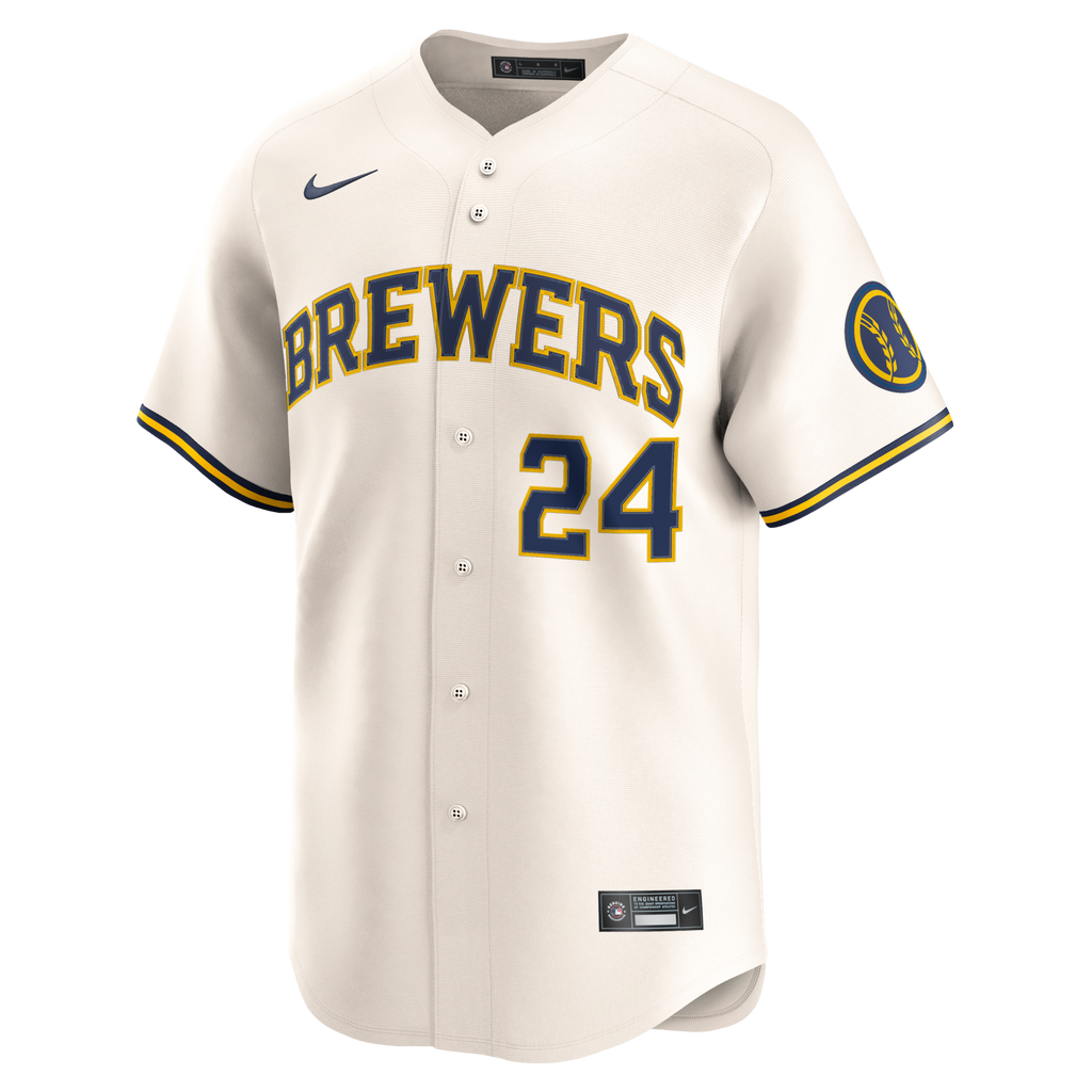 Milwaukee Brewers William Contreras Cream Home Limited Player Jersey