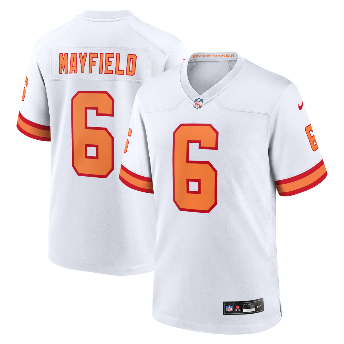 76 Tampa Bay Buccaneers Baker Mayfield White Player Game Jersey