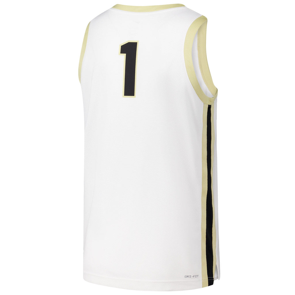 #1 Purdue Boilermakers Replica Basketball Jersey - White