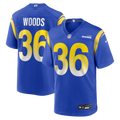 Los Angeles Rams Charles Woods Royal Game Jersey
