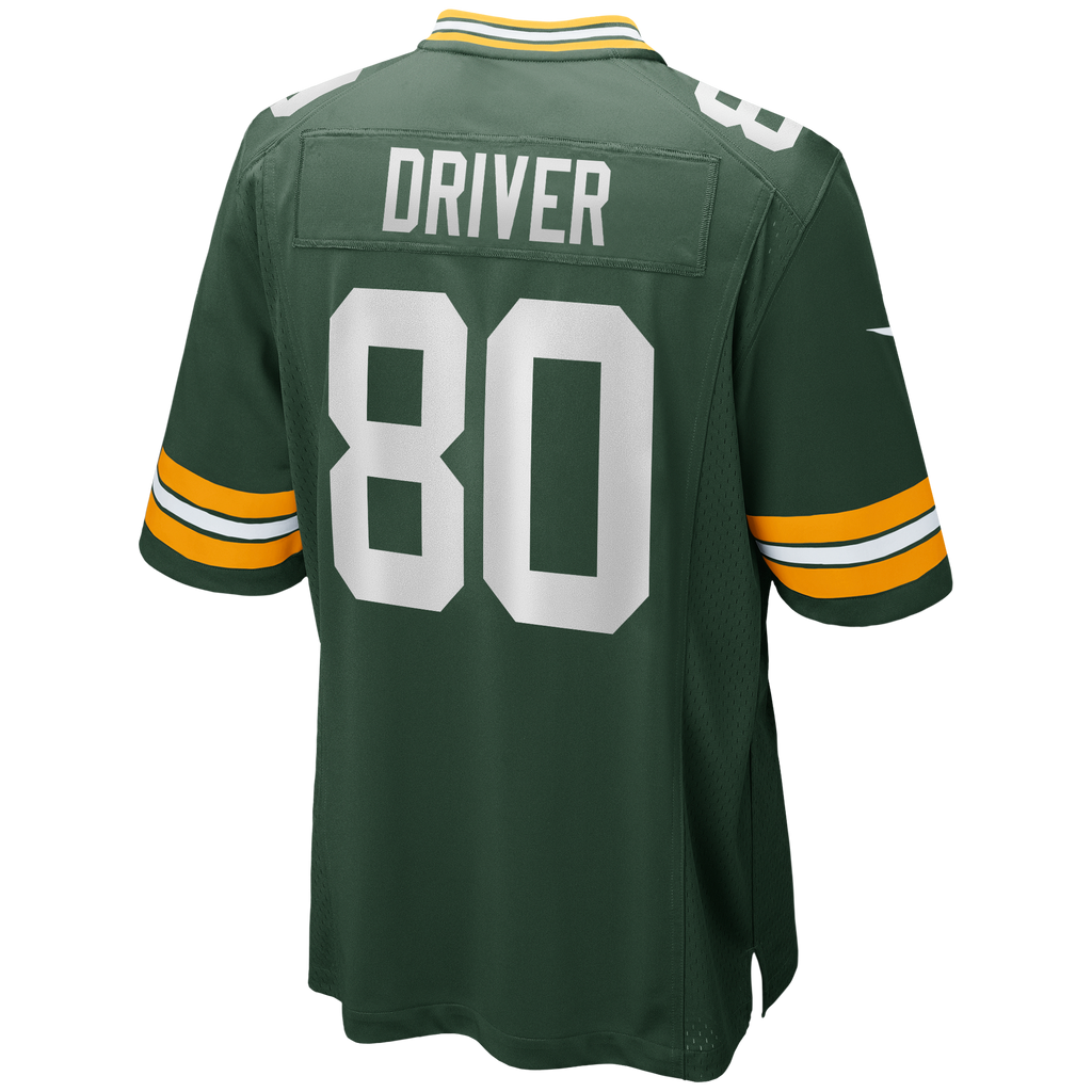 Green Bay Packers Donald Driver Green Game Retired Player Jersey