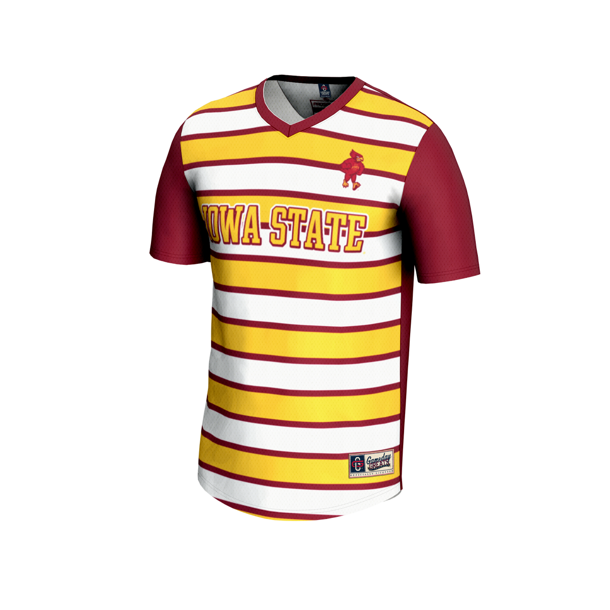 #25 Iowa State Cyclones Lightweight Soccer Fashion Jersey - Cardinal