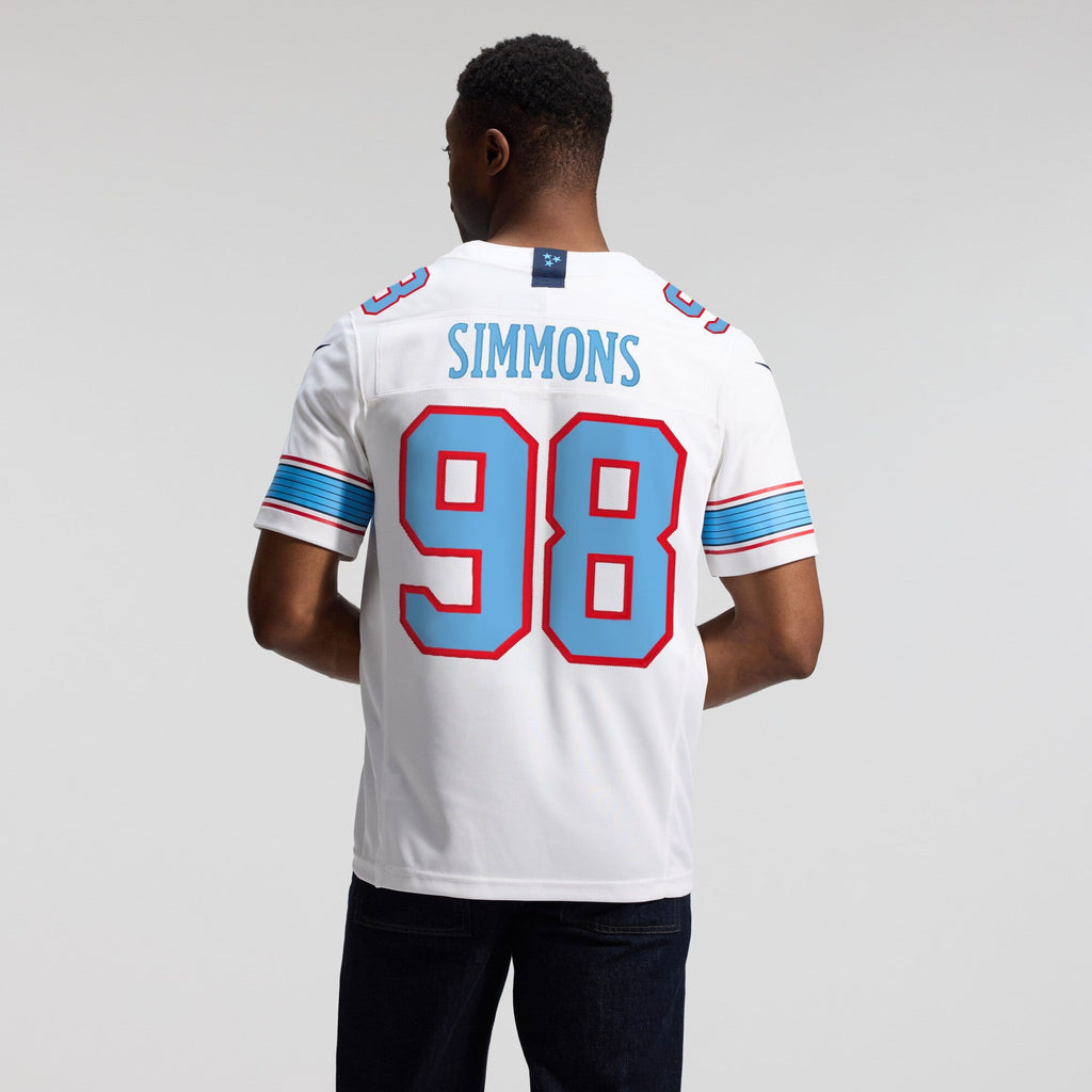 Tennessee Titans Jeffery Simmons White Vapor F.U.S.E. Stitched Limited Jersey
