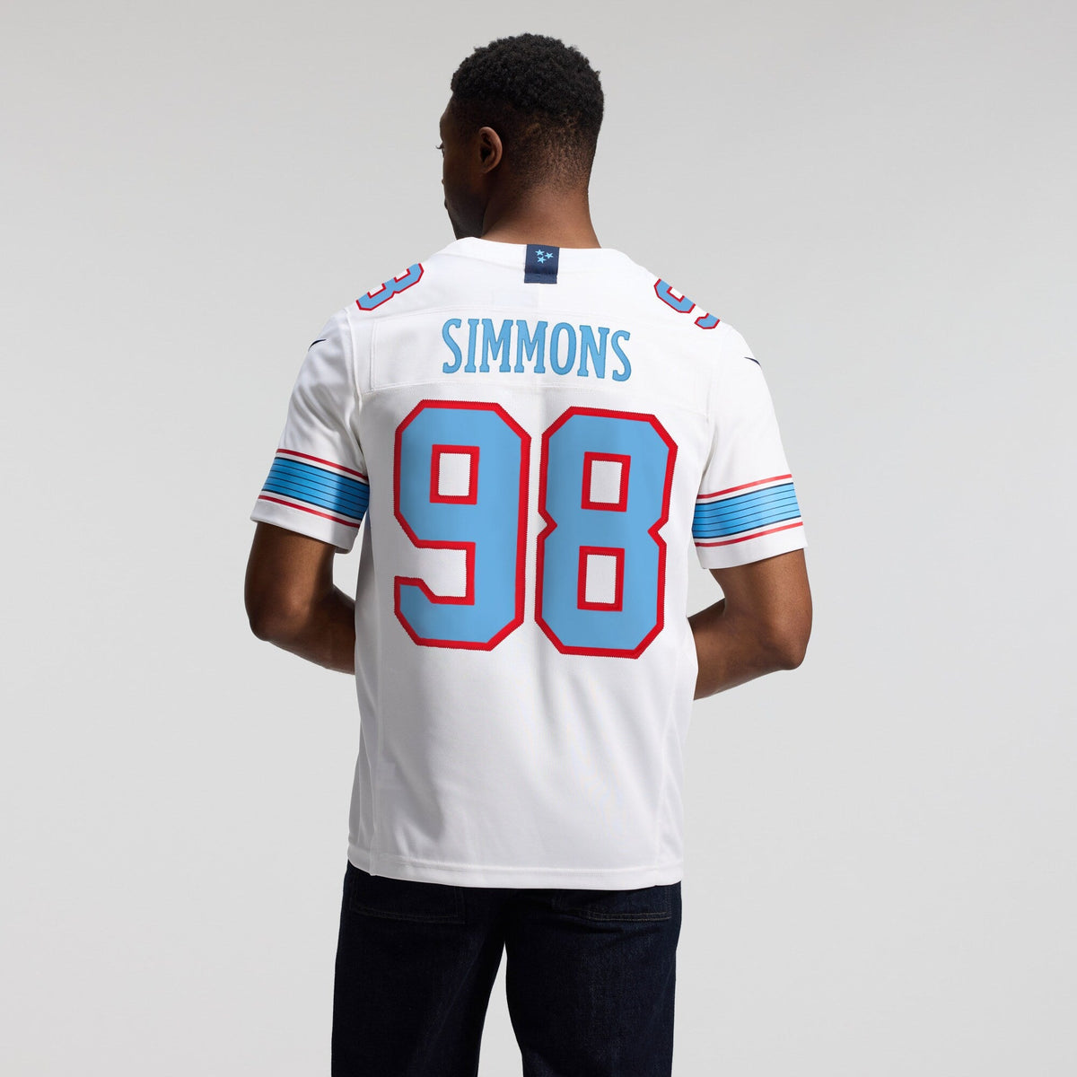 Tennessee Titans Jeffery Simmons White Vapor F.U.S.E. Stitched Limited Jersey