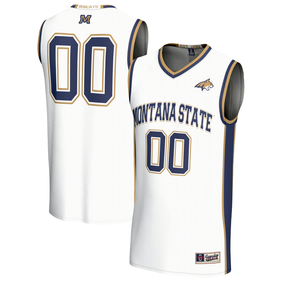 Montana State Bobcats Lightweight Basketball Fashion Jersey - White