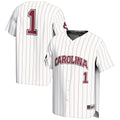 #1 South Carolina Gamecocks Lightweight Baseball Fashion Jersey - White