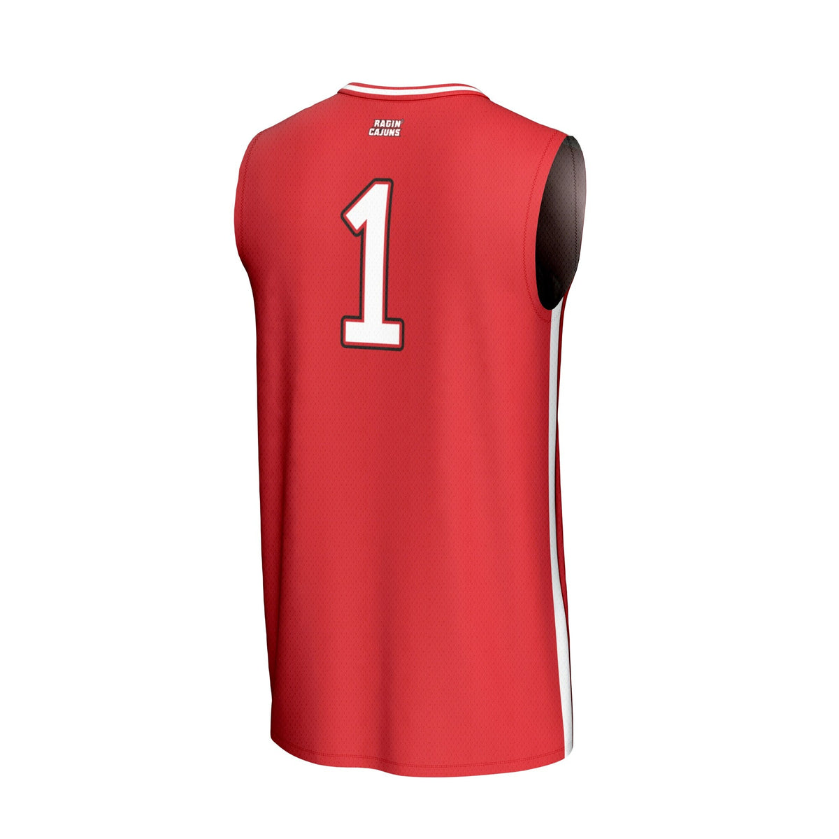 #1 Louisiana Ragin' Cajuns Lightweight Collegiate Basketball Fashion Jersey - Cardinal