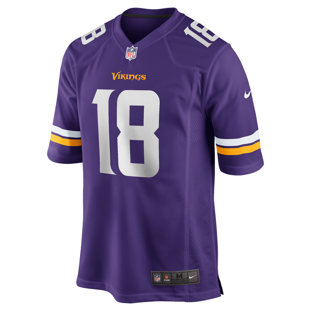 Minnesota Vikings Justin Jefferson Purple Player Game Jersey