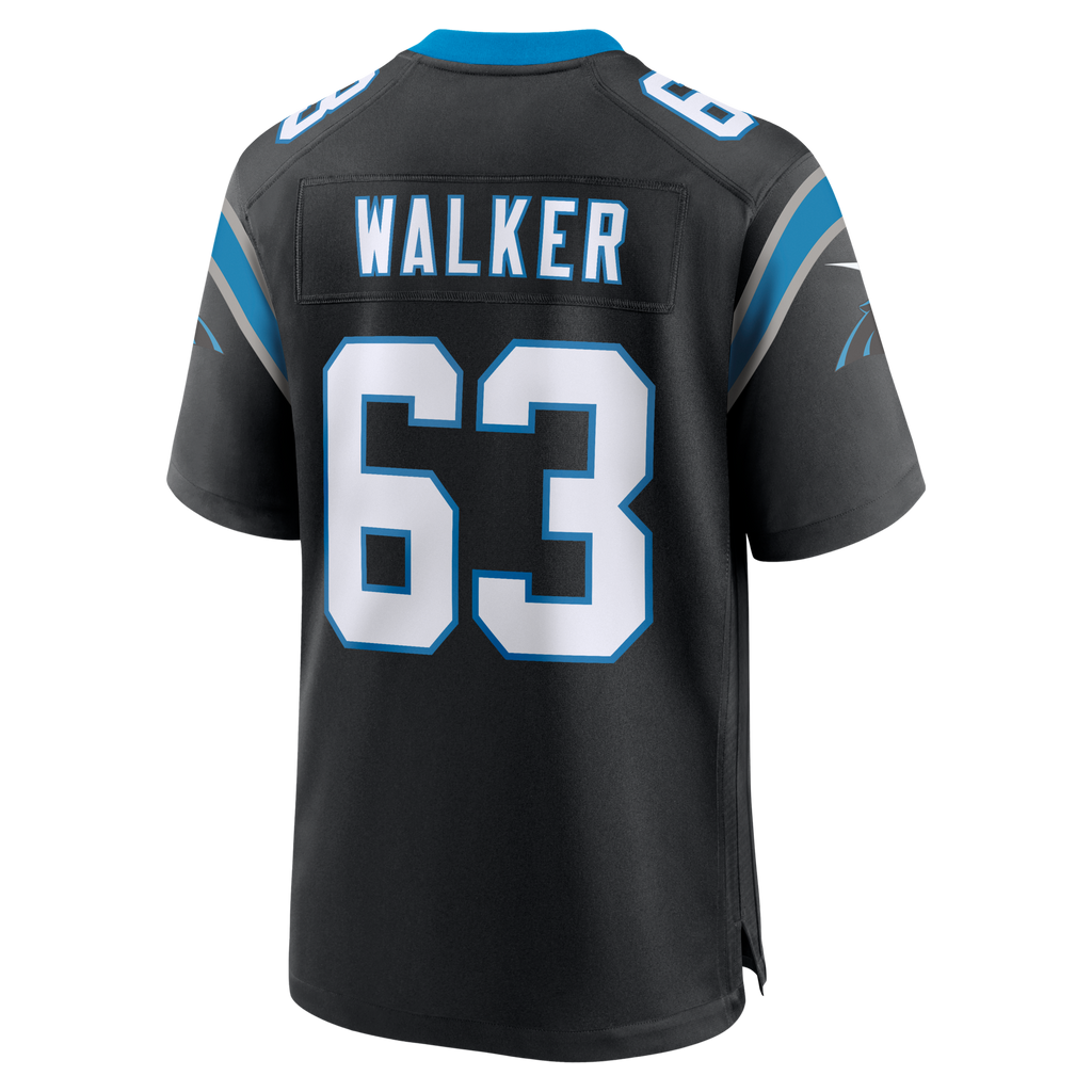 Carolina Panthers Rasheed Walker Black Team Game Jersey