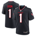 Houston Texans Number 1 Groom Navy Game Jersey