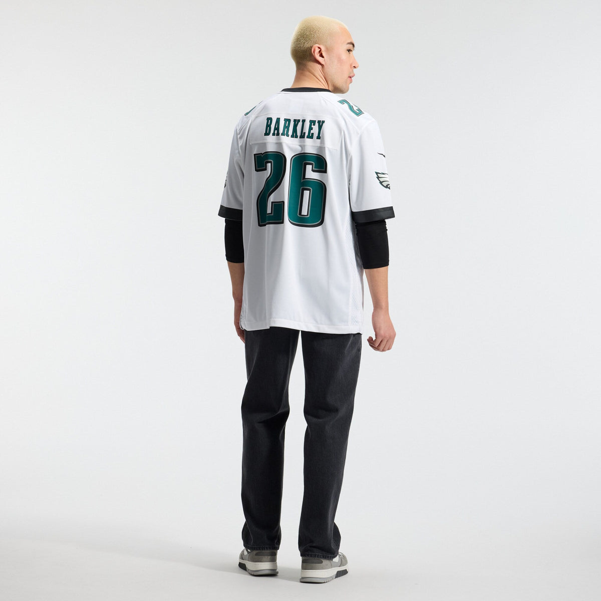 Philadelphia Eagles Saquon Barkley White Game Jersey