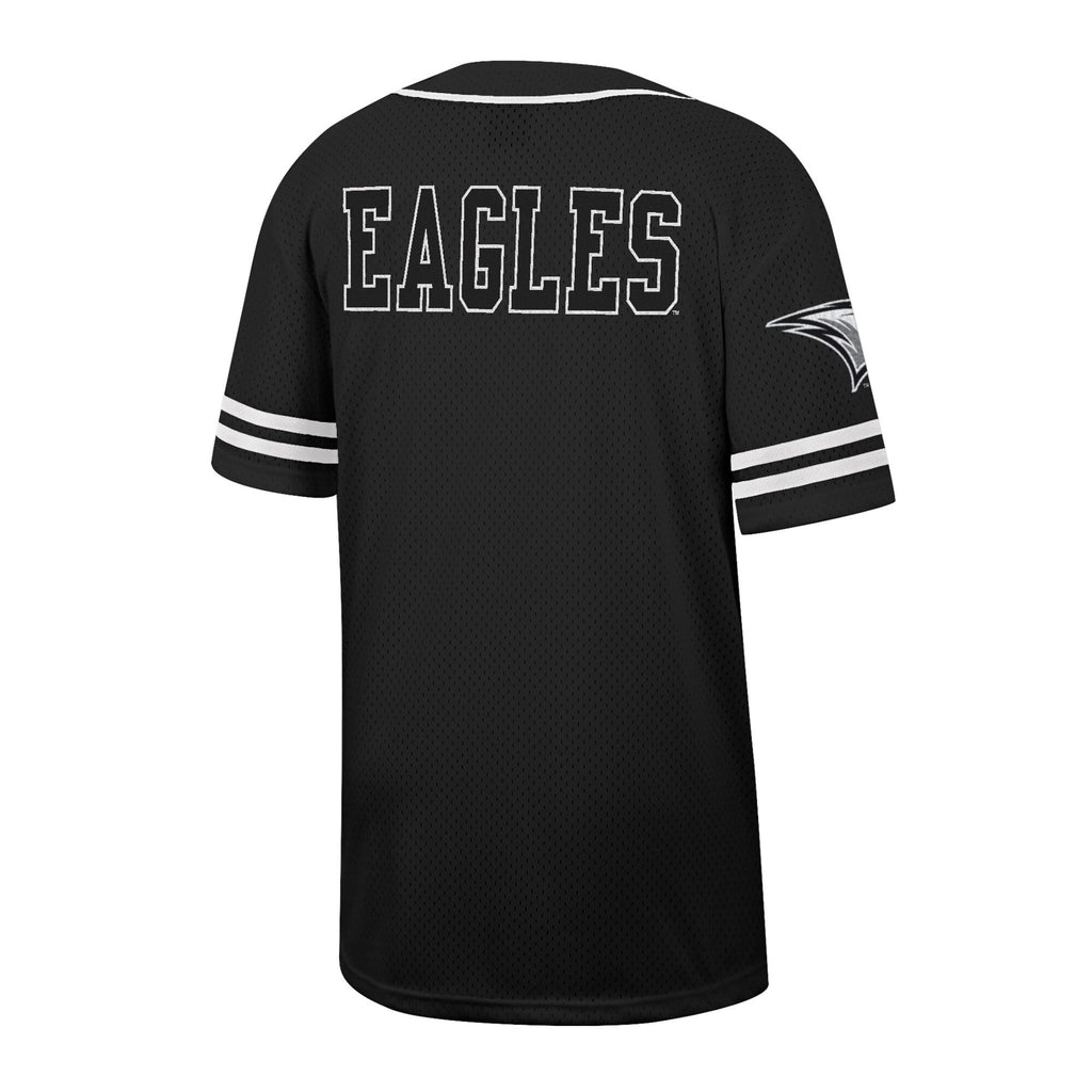 North Carolina Central Eagles Free Spirited Mesh Button-Up Baseball Jersey - Black