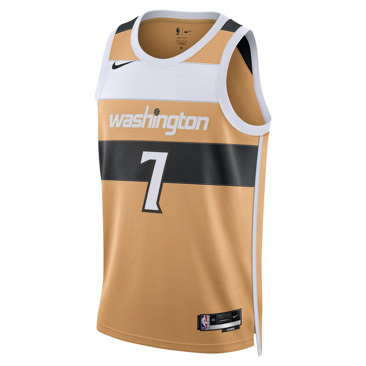 Washington Wizards 2025/26 City Edition Swingman Jersey - Tan - Carlton Carrington