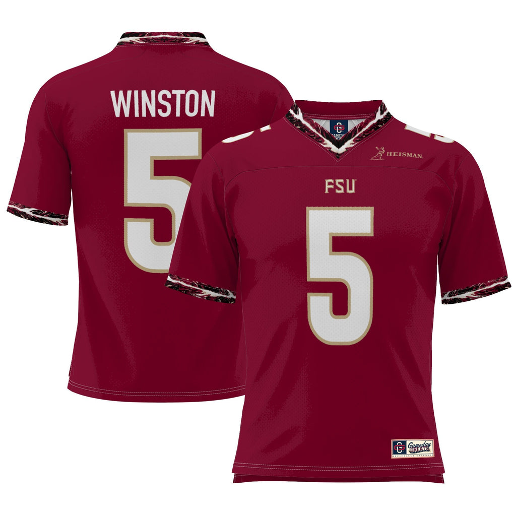 Jameis Winston Garnet Florida State Seminoles Heisman Football Jersey