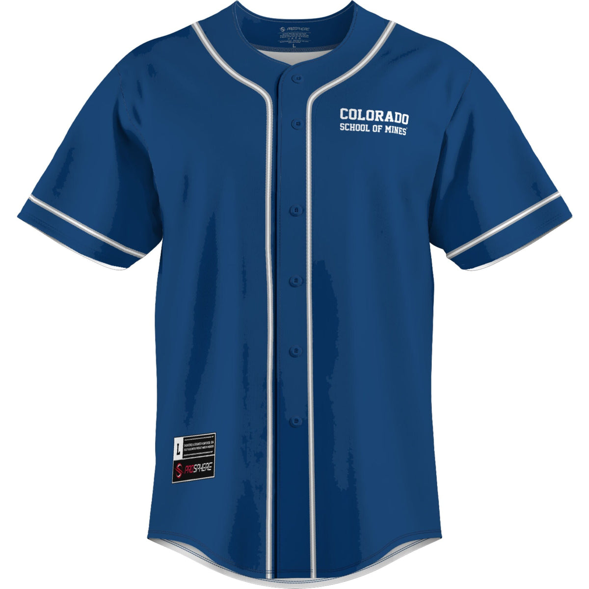 Colorado School of Mines Orediggers Lightweight Baseball Jersey - Blue