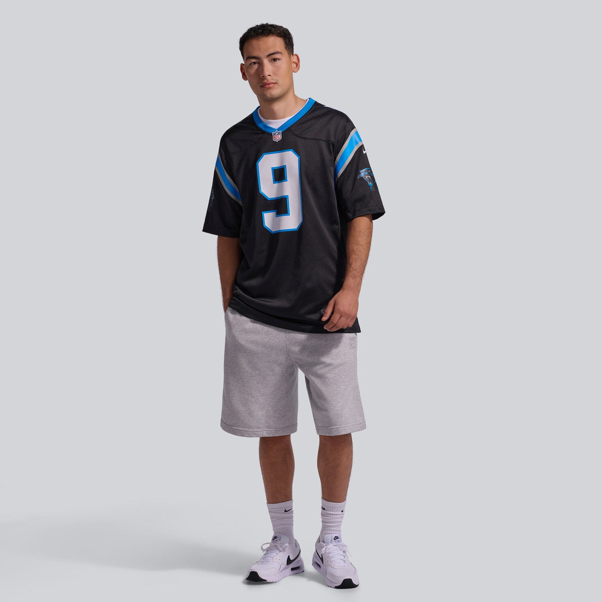 Carolina Panthers Bryce Young Black Team Game Jersey