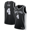San Antonio Spurs Icon Edition Swingman Jersey - Black - De'Aaron Fox