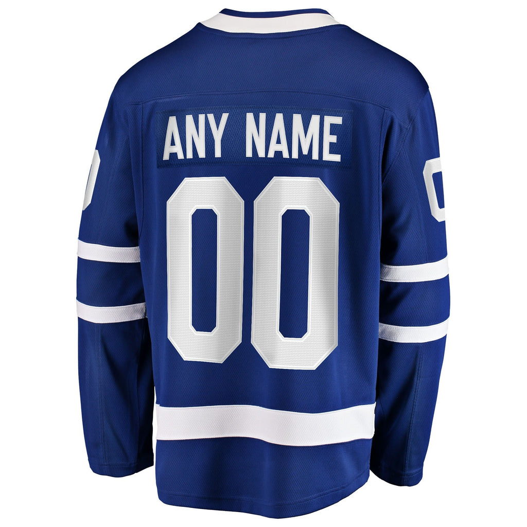Toronto Maple Leafs Blue Home Breakaway Custom Jersey