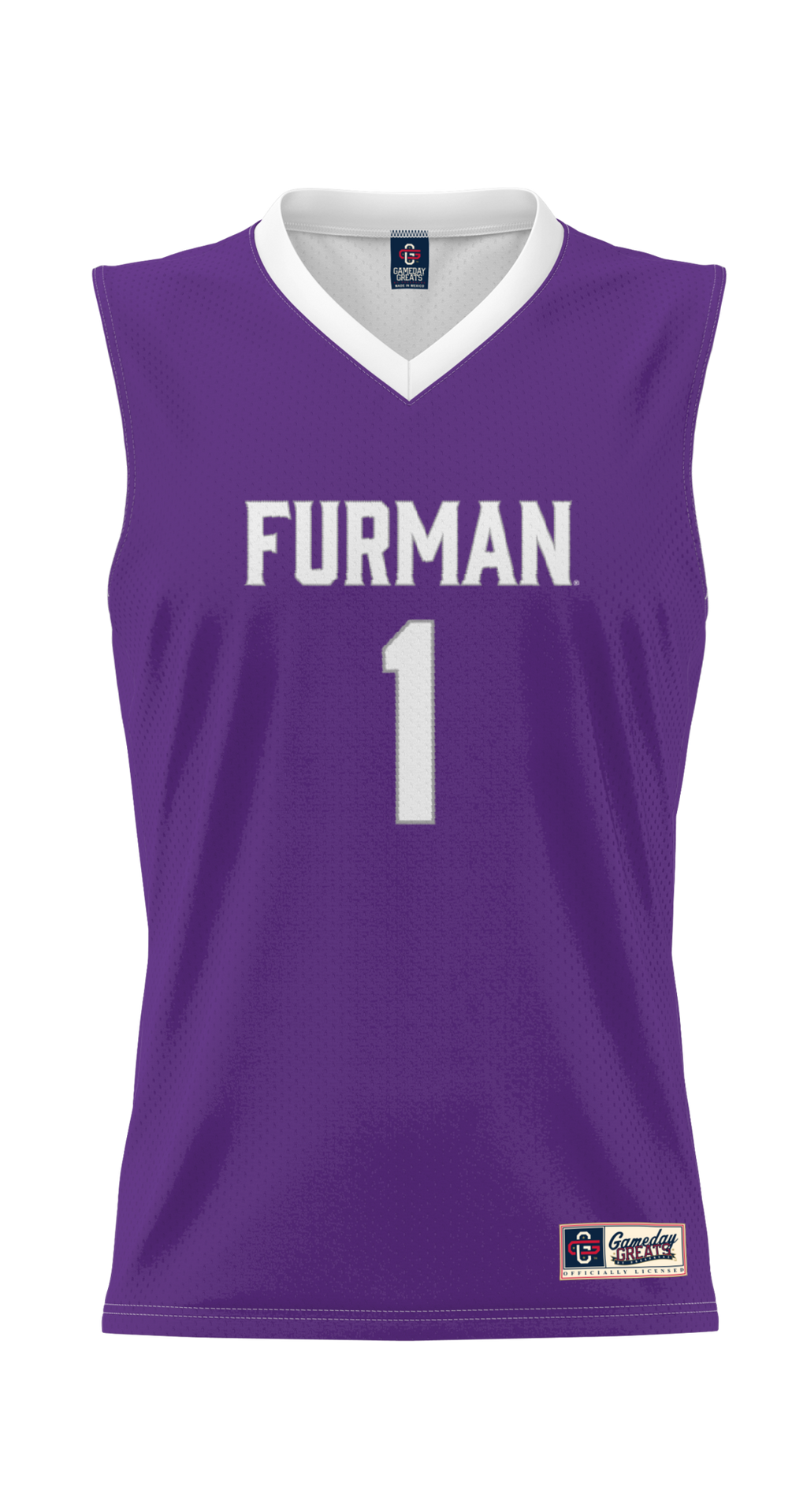 #1 Furman Paladins Lightweight Basketball Jersey - Purple