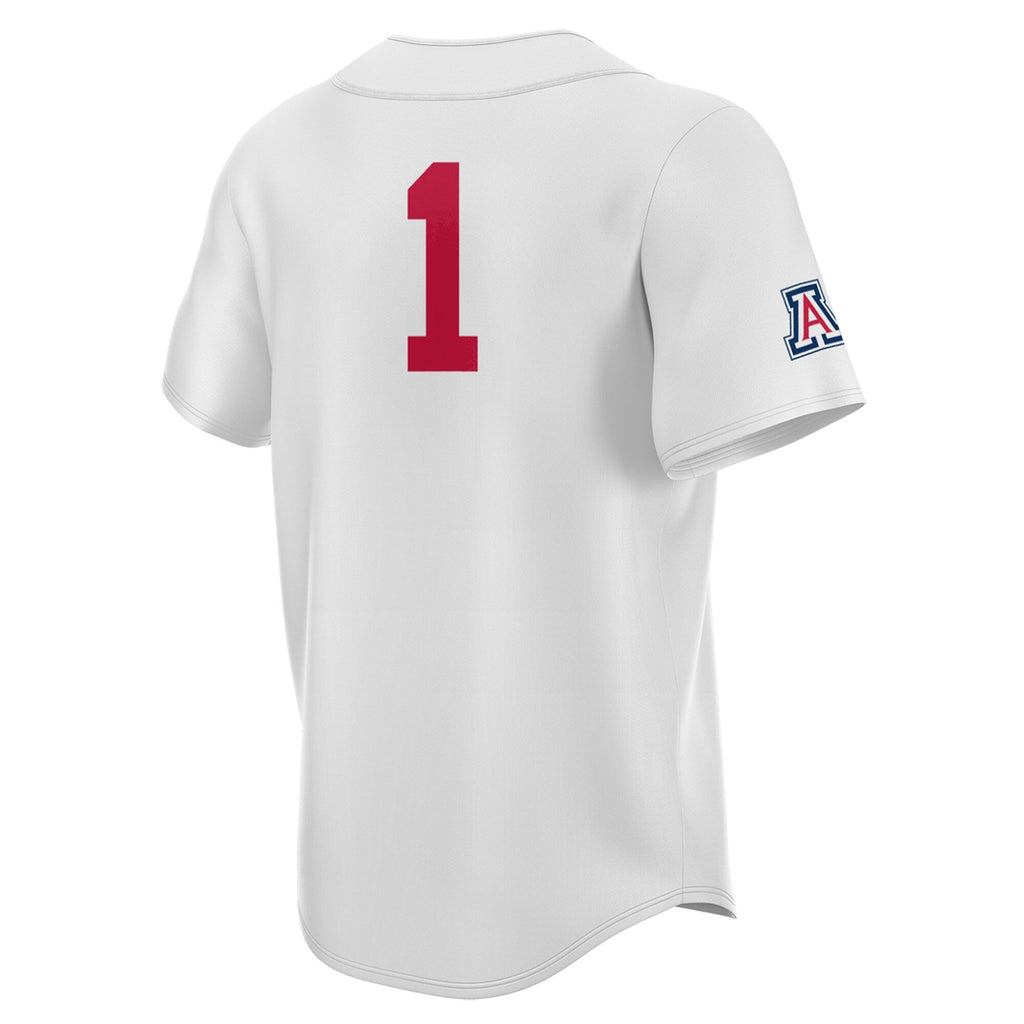 Arizona Wildcats Lightweight Collegiate Baseball Fashion Jersey - White