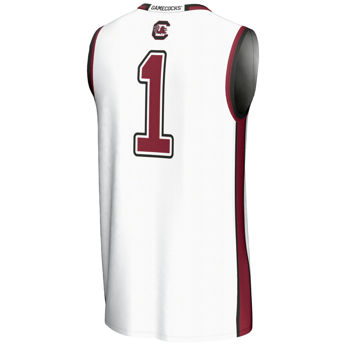 #1 South Carolina Gamecocks Lightweight Basketball Jersey - White