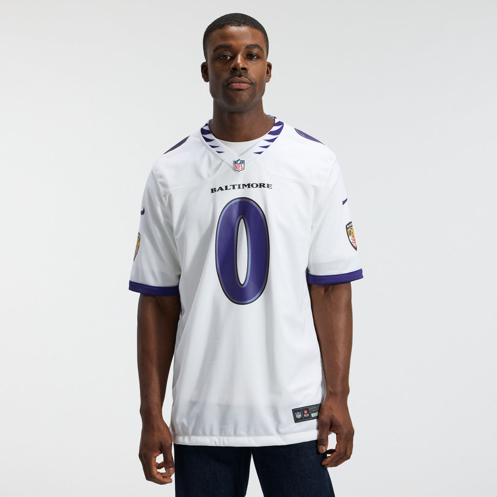 Baltimore Ravens Roquan Smith White Game Jersey