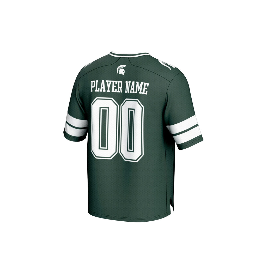 Michigan State Spartans NIL Pick-A-Player Football Fashion Jersey - Green