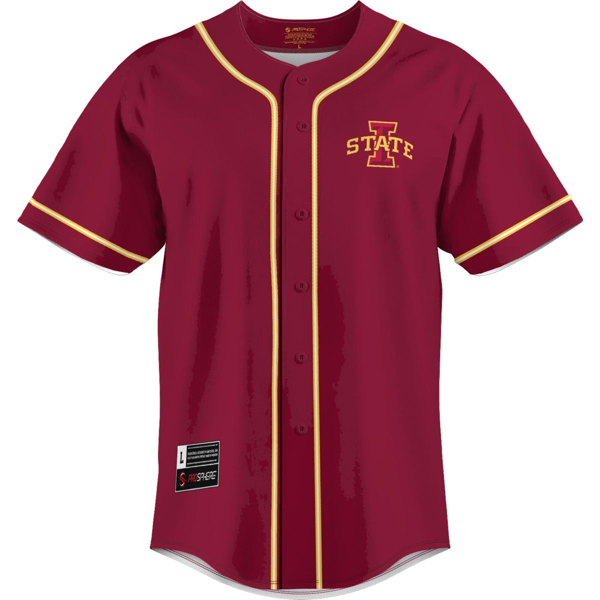 Iowa State Cyclones Lightweight Baseball Jersey - Cardinal