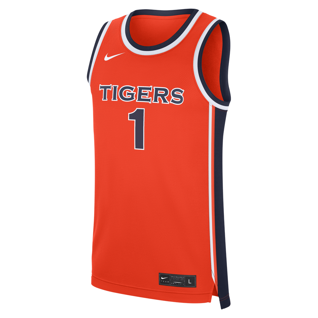 Orange Auburn Tigers #1 Alternate War Eagle Replica Basketball Jersey