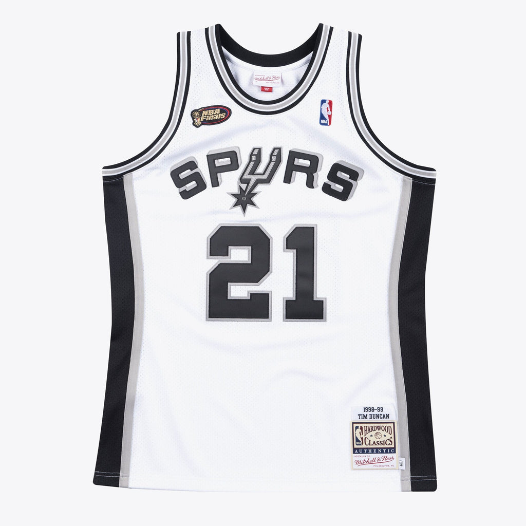 San Antonio Spurs Authentic Jersey Home Finals Tim Duncan 1998-99