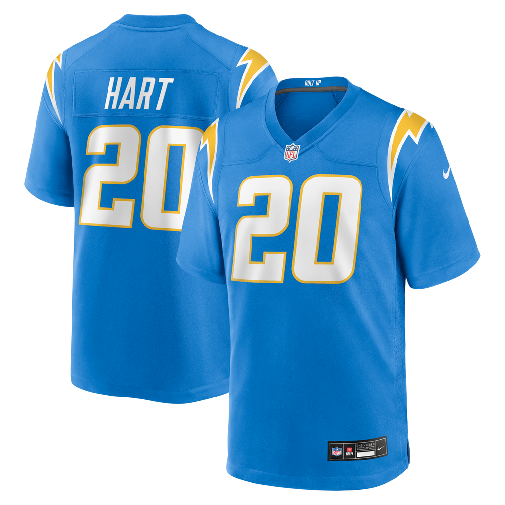 Los Angeles Chargers Cam Hart Powder Blue Team Game Jersey