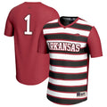 #1 Arkansas Razorbacks Lightweight Soccer Fashion Jersey - Cardinal