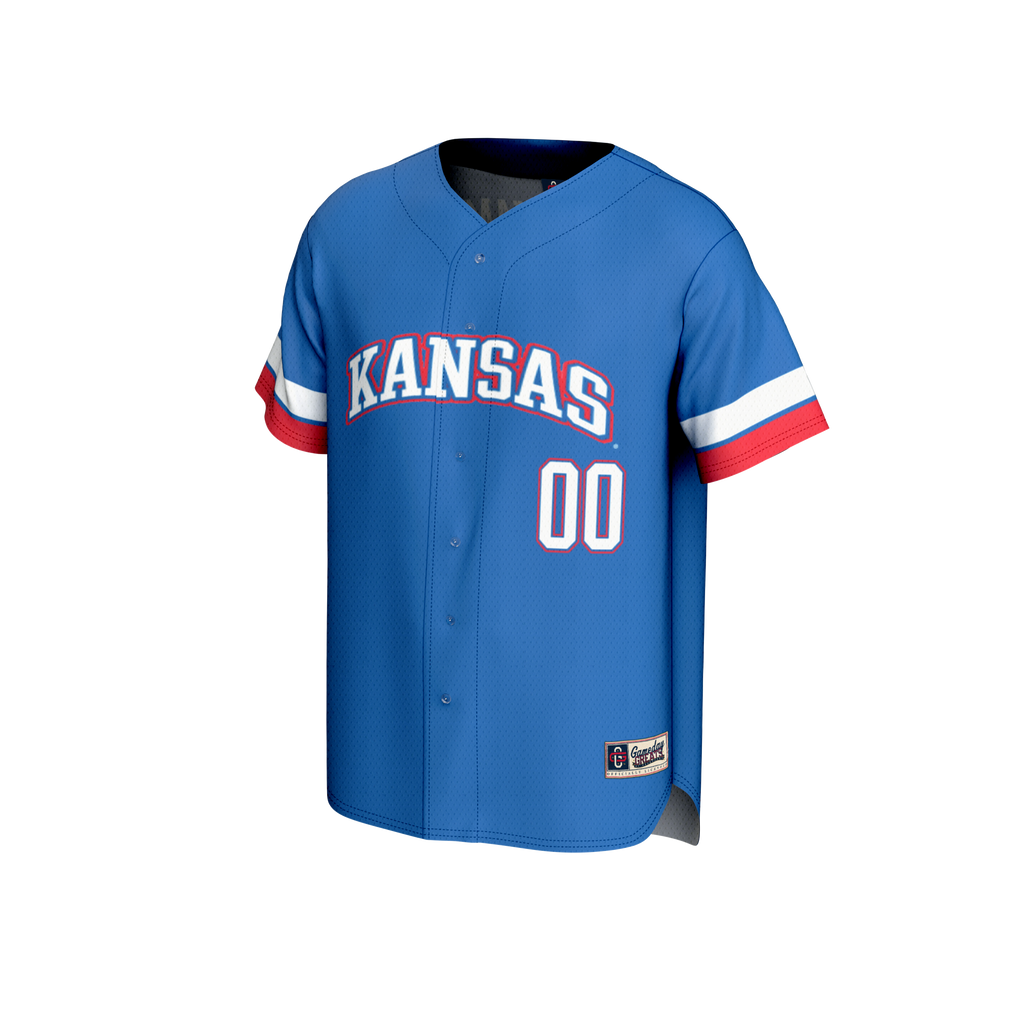 Kansas Jayhawks NIL Pick-A-Player Lightweight Baseball Jersey - Royal