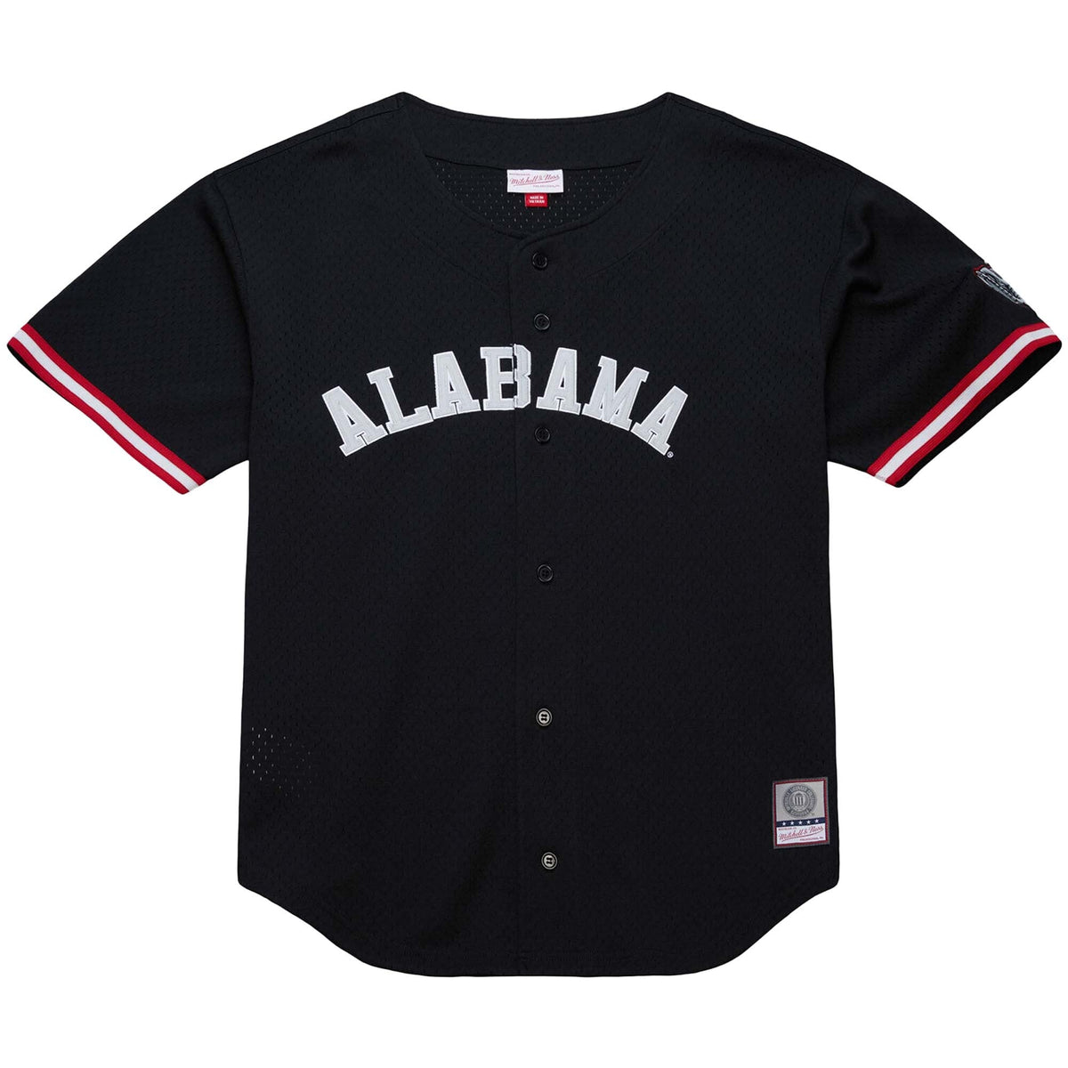 Alabama Crimson Tide On The Clock Full-Button Fashion Jersey - Black