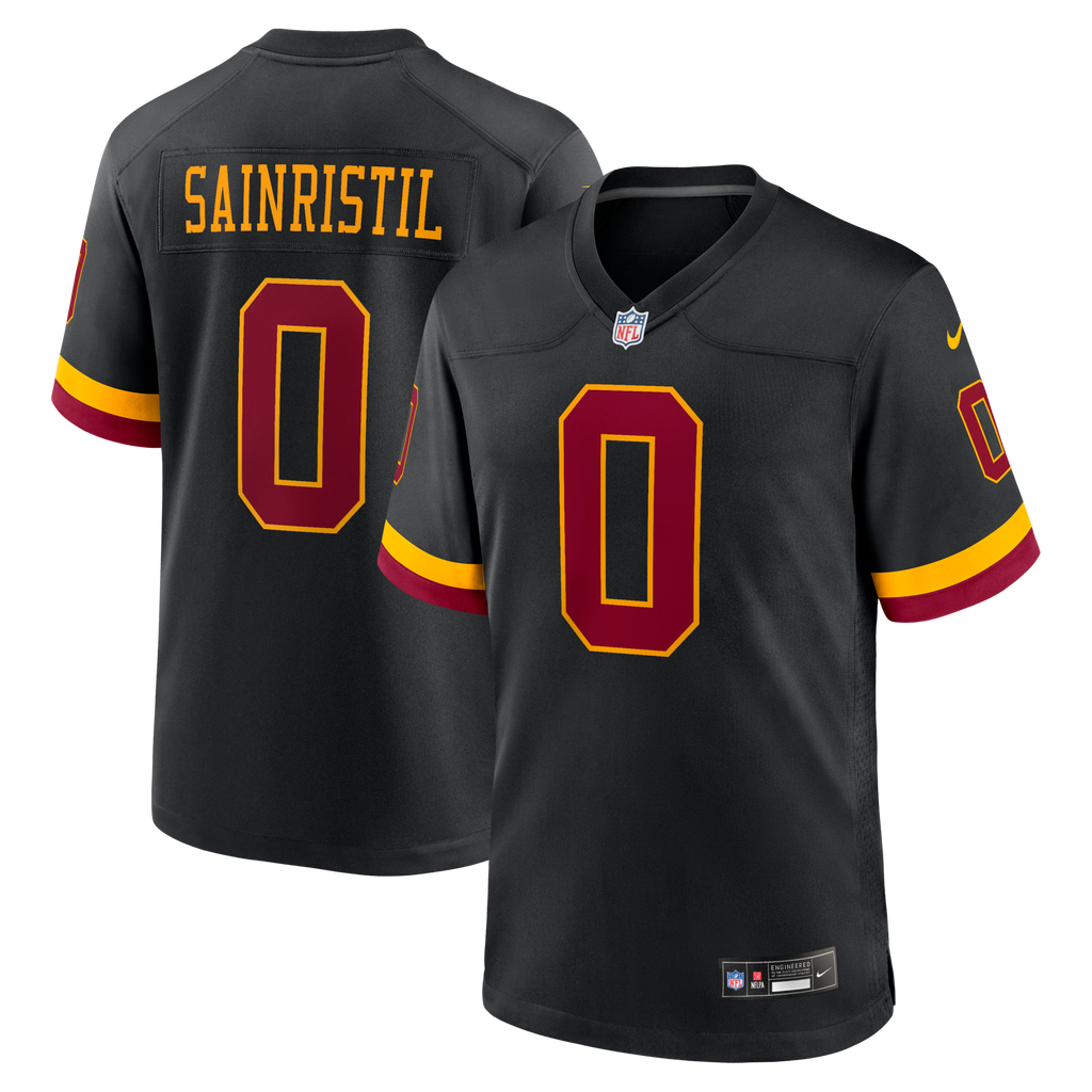 Washington Commanders Mike Sainristil Black Hail Raiser Alternate Game Jersey