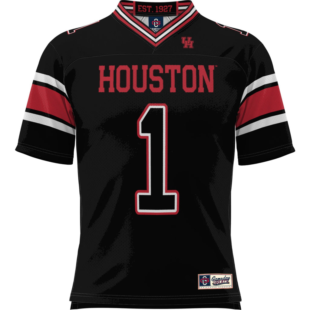 #1 Houston Cougars Football Jersey - Black