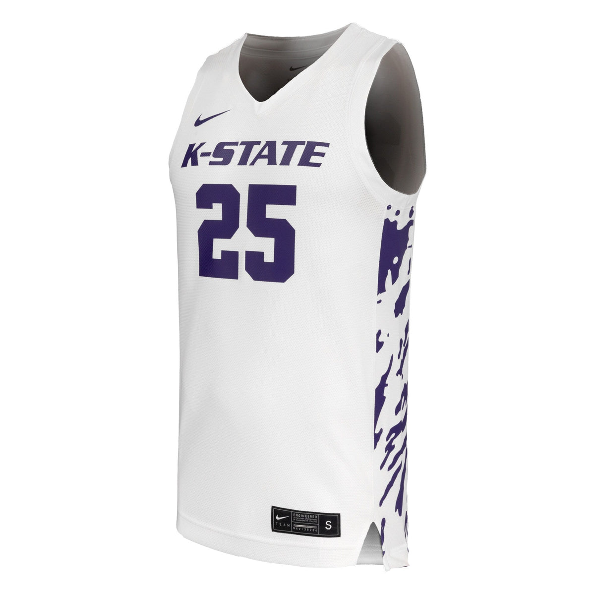 #25 Kansas State Wildcats Replica Basketball Jersey - White