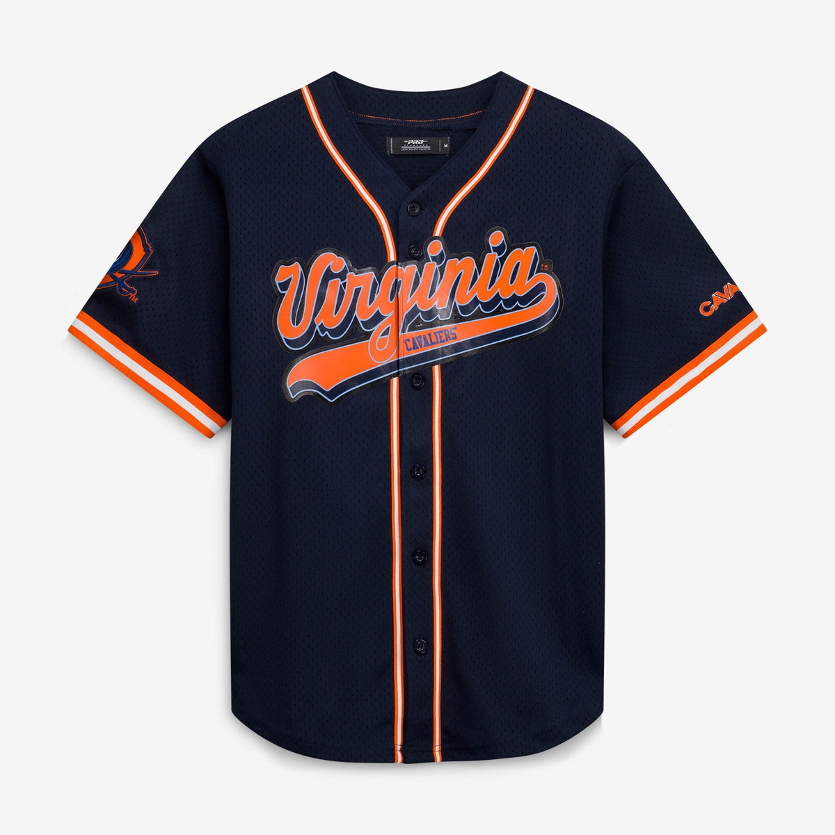 Virginia Cavaliers Mesh Full-Button Replica Baseball Jersey - Navy