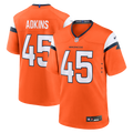 Denver Broncos Nate Adkins Orange Team Game Jersey