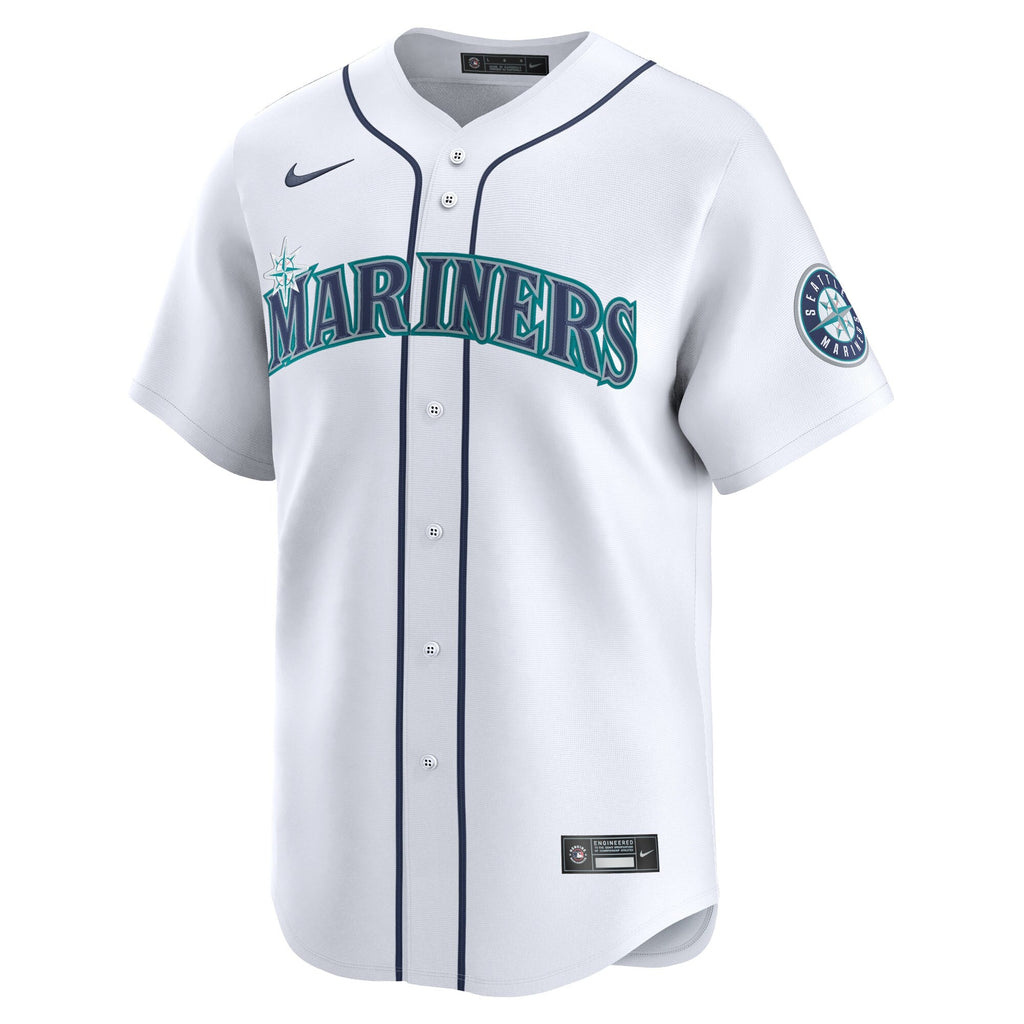 Seattle Mariners Cal Raleigh White Home Limited Player Jersey